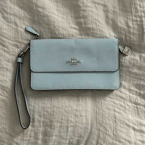 Coach | Bags | Light Blue Coach Wristlet | Poshmark display picture 1